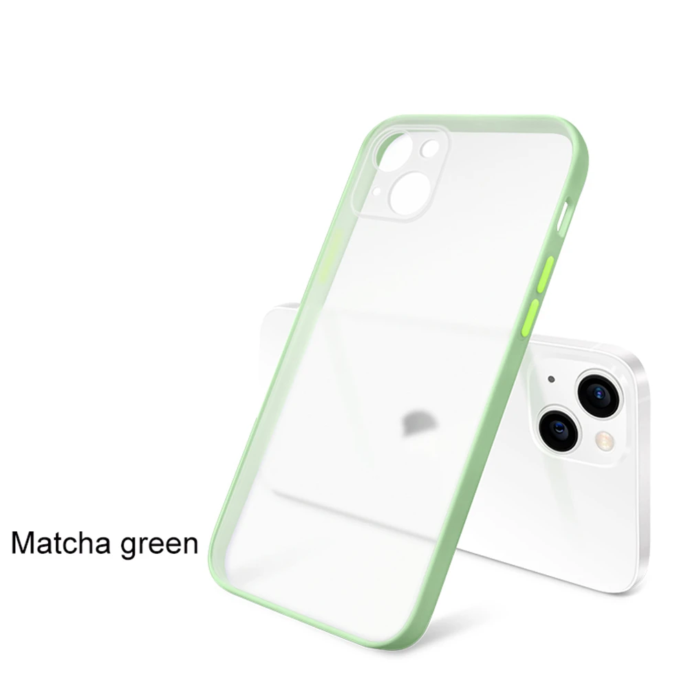 apple 13 pro max case Square Matte Soft Silicon Clear Case For iPhone 13 12 Mini 11 Pro Max X XS XR 7 8 Plus SE2020 Thin Shockproof Armor Bumper Shell 13 pro max case