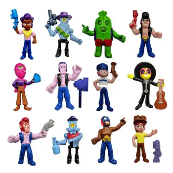 

brawlstars toys figure game cartoon star hero model Spike Shelly Colt Leon PRIMO MORTIS doll New Year Xmas brawlstars toy