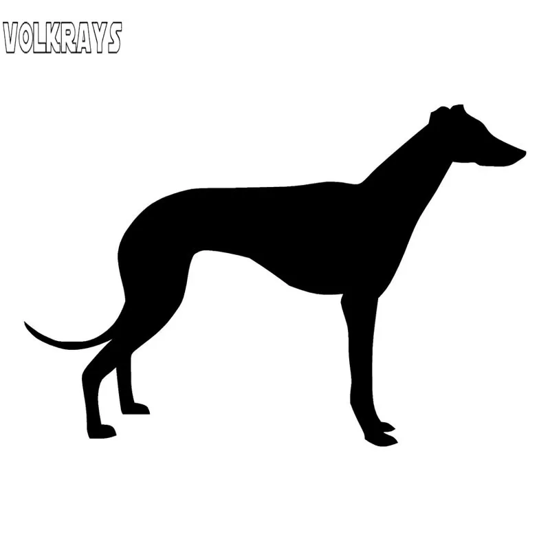 Volkrays креативные автомобильные стикеры Greyhound собака светоотражающая