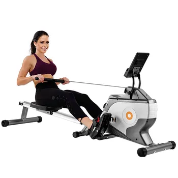 

Modern Popular Foldable Rowing Machine Home Silent Fitness Equipment 8 Resistance Levels LCD Display Battery Rowing Machine