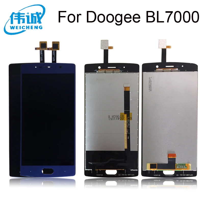 ЖК-дисплей 5 дюйма Для Doogee BL7000 + сенсорный экран 100% протестированный дигитайзер в