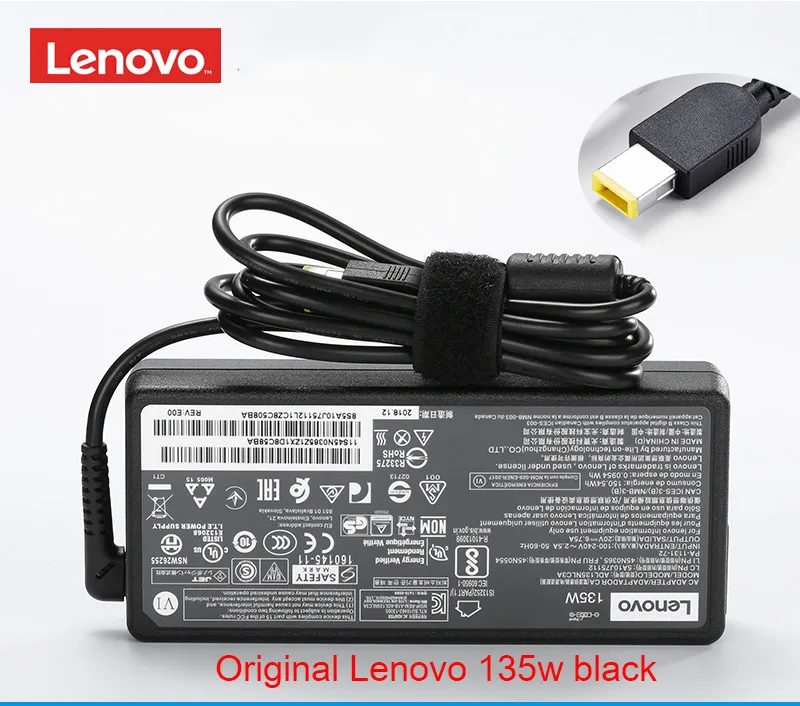 

Original Lenovo Y50 Y50-70 Y50-80 Y700 T440P T540P W540 135W Laptop Supply Power AC Adapter Charger ADL135NLC3A Adapter