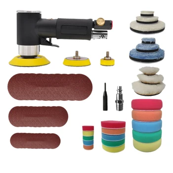 

Black 1/2/3 Inch Ran Orbital Air Sander Mini Pneumatic Sander for Auto Body Work High Speed Air Powered Sanders