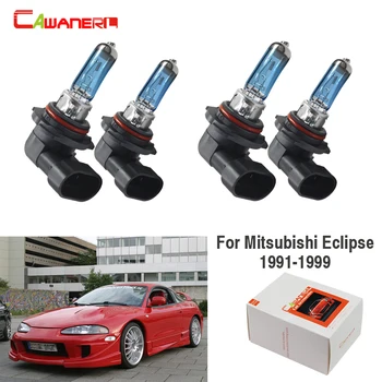 

Cawanerl For Mitsubishi Eclipse 2-Door 1991-1999 100W Halogen Lamp 12V Car Headlight Light High Low Beam High Power 4 Pieces
