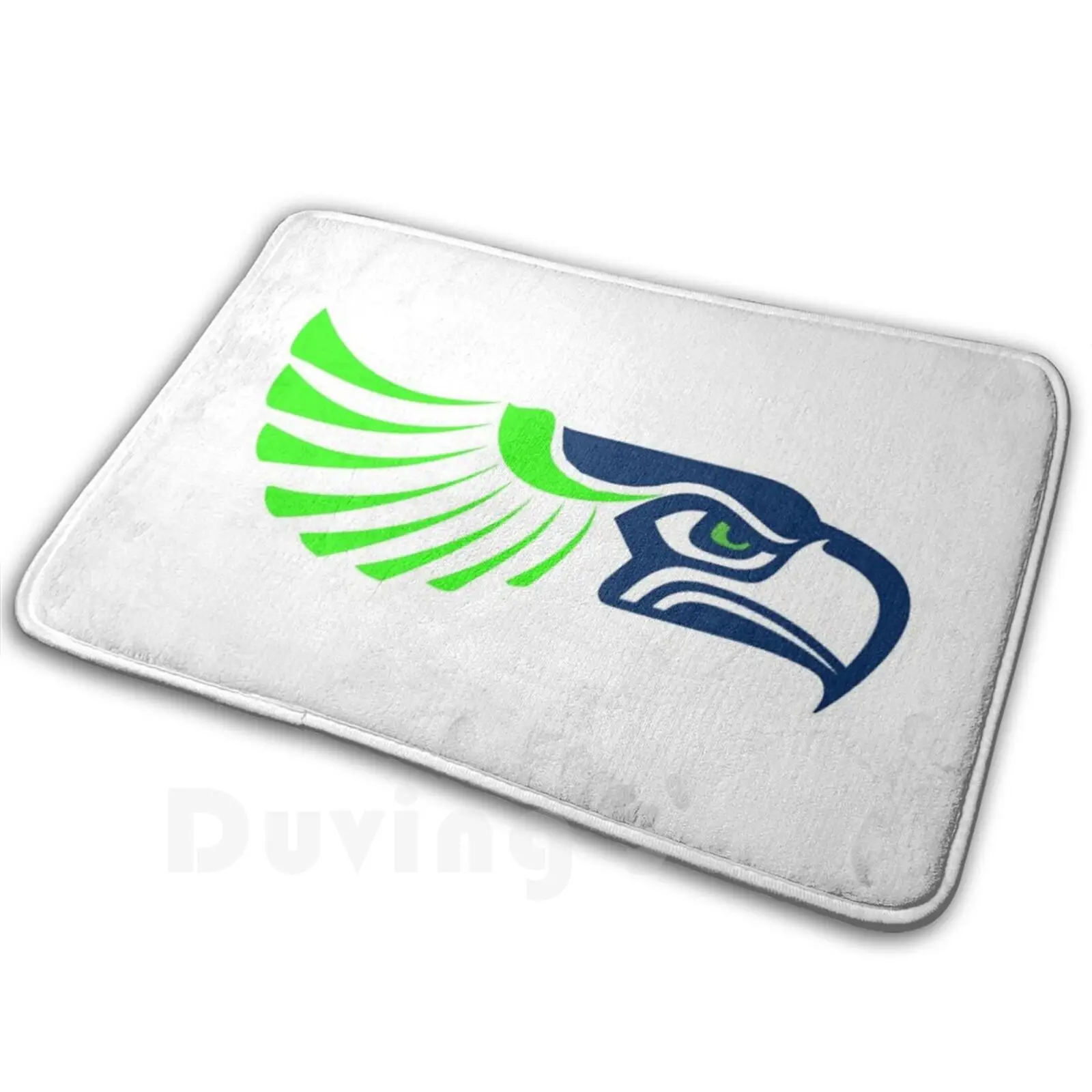 Seahawks Face Soft Antiscivolo Tappeto Tappeto Cuscino Seahawks Coma Football Wilmington College Green North Carolina