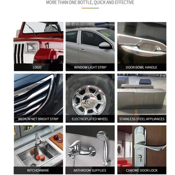 

20ML Scratch Repair Cleaner Paint Care Chrome Part Trim Car Interior Liquid Rust Removal Auto Headlight Refurbishment Agent