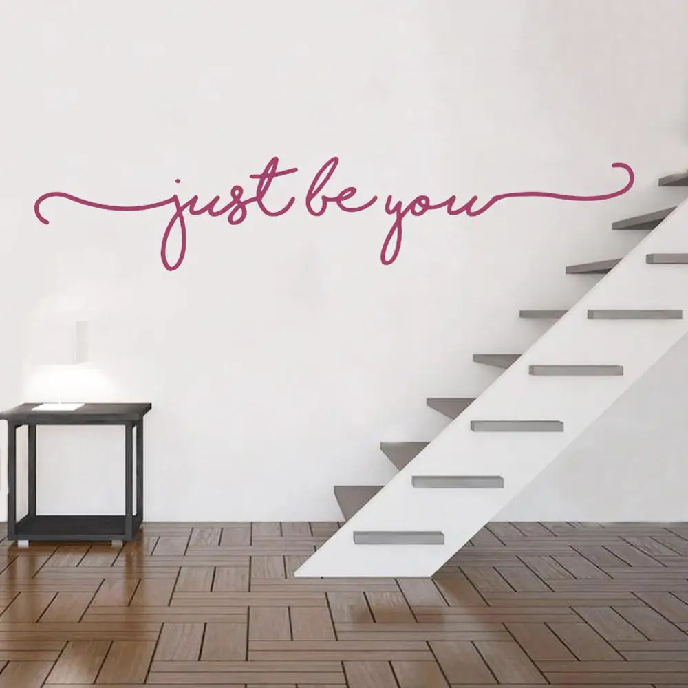 Наклейки на стену с цитатой just be you для гостиной украшение дома виниловые