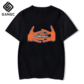 

black lives matter T-shirt O-neck Short Sleeve george floyd Tshir Slim Fit Tee Top Clothing I Cant Breathe T Shirt