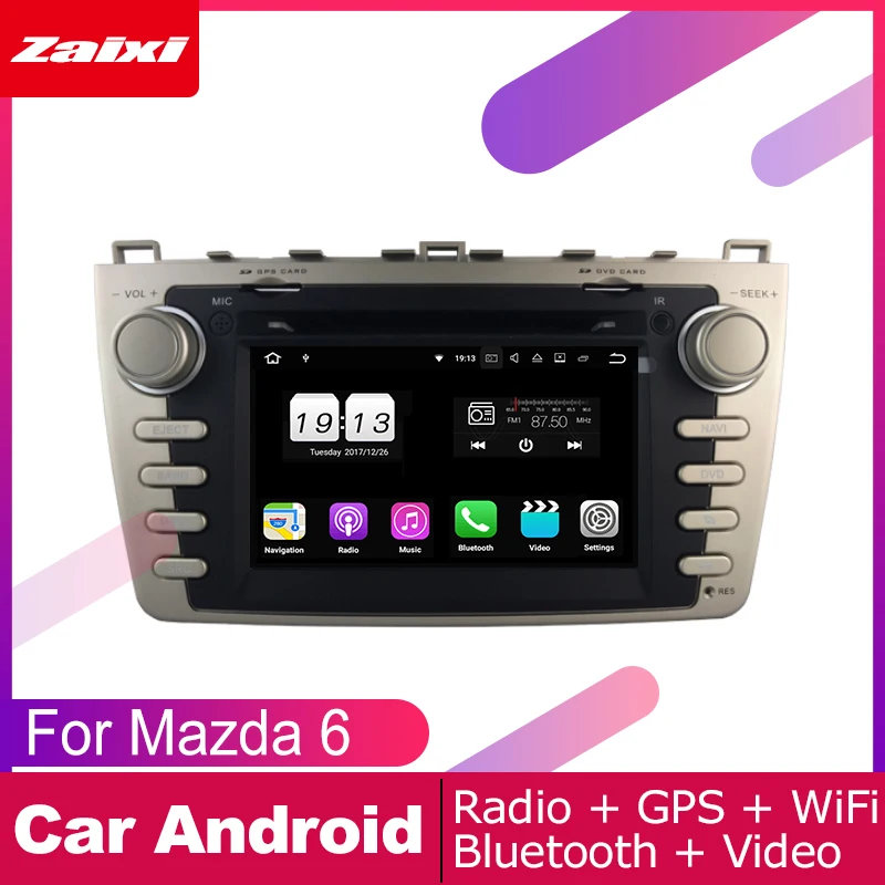 

For Mazda 6 2007~2012 Android Car Accessories Multimedia DVD Player GPS Navigation Radio Stereo Autoradio Headunit 2din