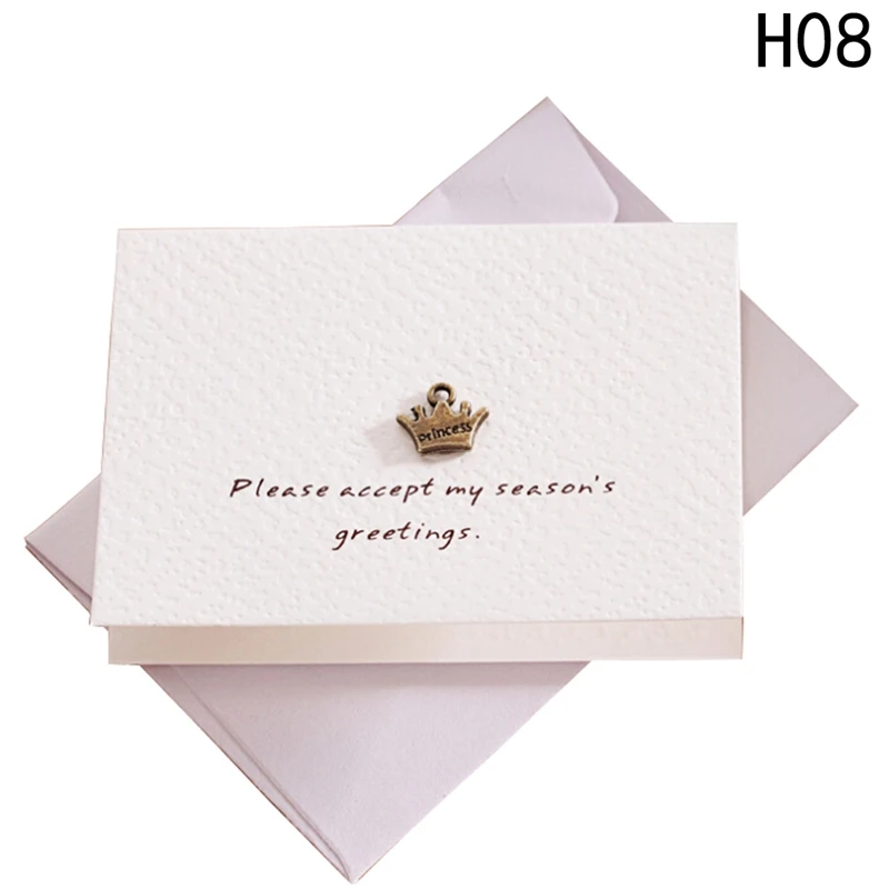 1 шт. креативный конверт маленькая открытка с днем рождения поздравительные подарочные открытки металлические 3D ручной работы праздничные пустые открытки спасибо