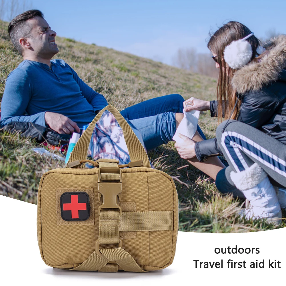 Tactical First Aid Kit Emergency Outdoor Army Hunting Car Molle Portable Outdoor Survival Tool Military Medical Waist Bag Pouch