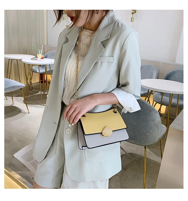 

JIULIN Small women's new style 2019 net red brand oblique Bag fashion summer irregular bag