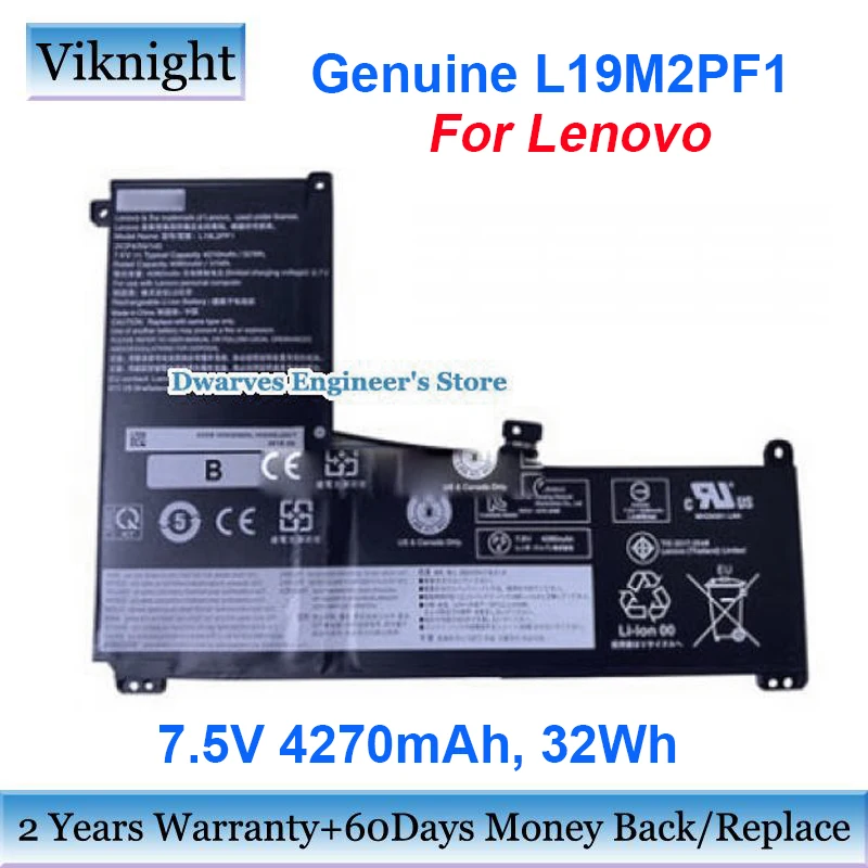 Genuine L19M2PF1 Battery For Lenovo Li Polymer Rechargeable Laptop