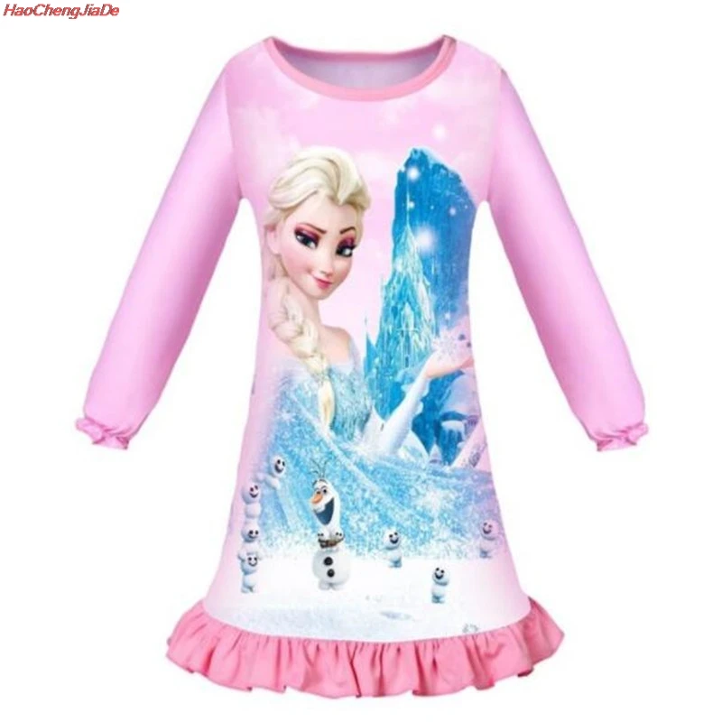 Платье принцессы для девочек; кружевное платье Снежной Королевы Эльзы и Анны для девочек; подарок на день рождения; костюм; рождественское платье; одежда для детей
