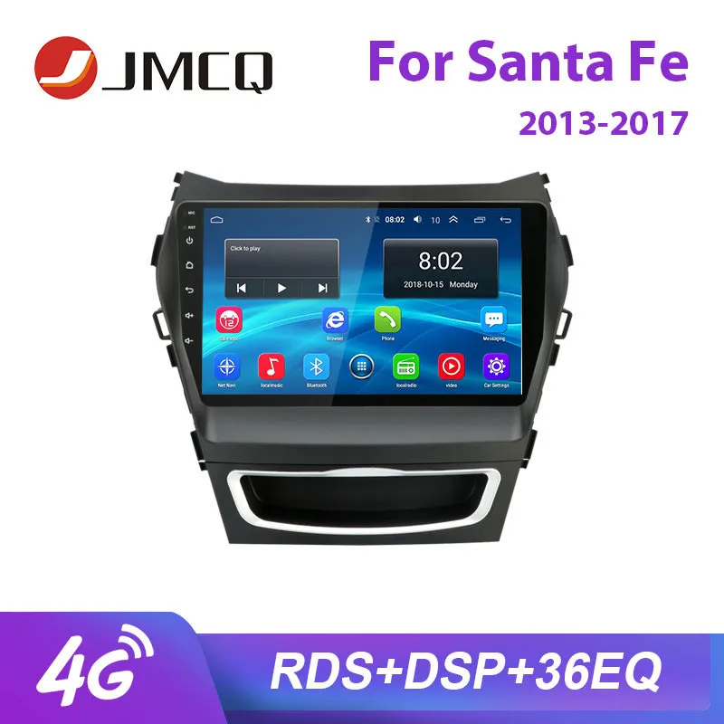 JMCQ 9 &quotдля Hyundai Santa Fe 3 2013 2017 автомобильное радио 2 Din Android плеер GPS Bluetooth