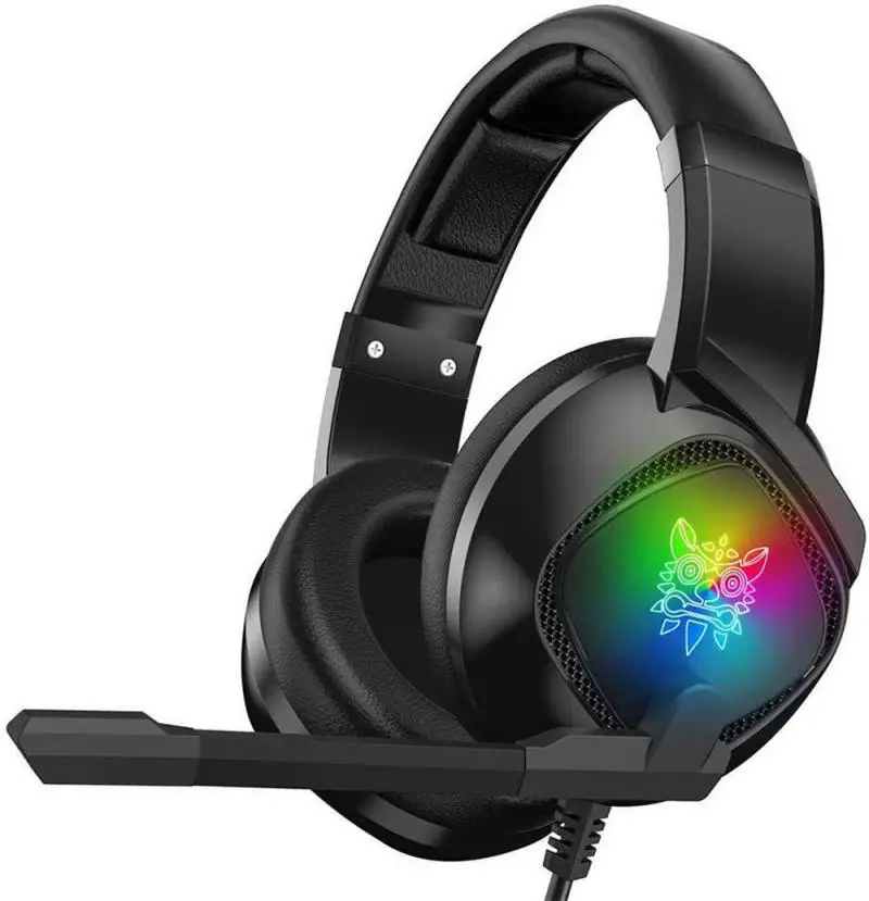 Led Light Gaming Headphones For Computer PS4 Gamer Adjustable Bass Stereo PC Gamer Over Ear Wired Headset With Mic