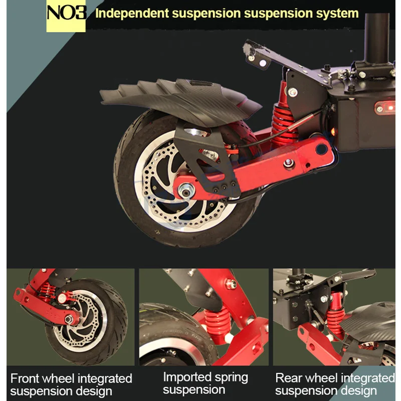  3200W 60V Electric Scooter 2 Electrico Motor Skateboard 95KMH Longboard Adult E Scooter Foldable Pa