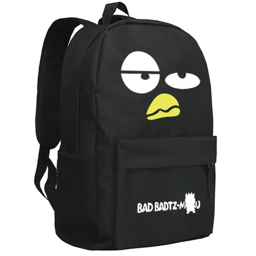 B BAD Марка Badtz Maru рюкзак милый XO Пингвин школьная сумка для подростков мальчиков девочек мультфильм детский рюкзак - Цвет: B