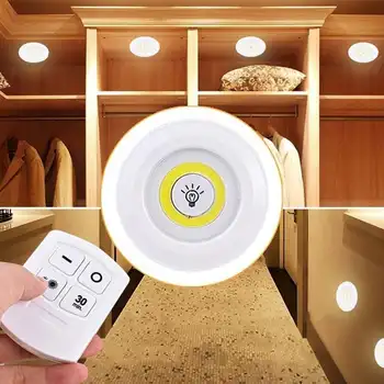 

LED Wireless Under Cabinet Light Motion Sensor Night Lamp Pat Light With Remote Control Night Light for Home Bedroom Living Room