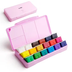 Professional 18/24 Color Gouache Watercolor Paints Set 30ml Watercolor Drawing Tools Jelly Gouache Paint Art Supplies for Artist