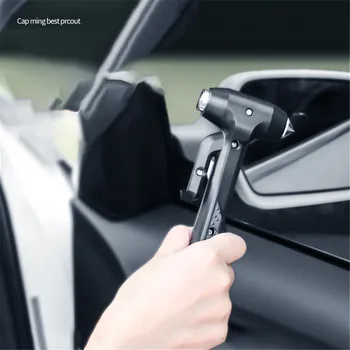 

1pcs Emergency Window Breaker Safety Hammer For On-board Large Vehicles Bus Escape Lifesaving Hammer Long Handle