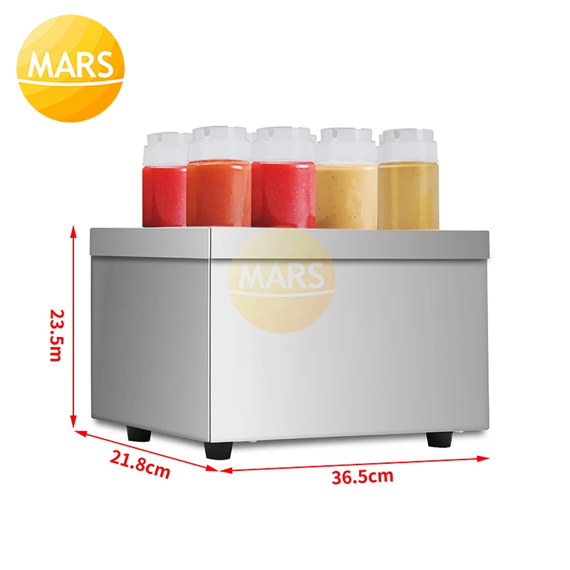 Squeeze Bottle Cooler New Cheese Salad Sauce Dressing Bar Cold Jams