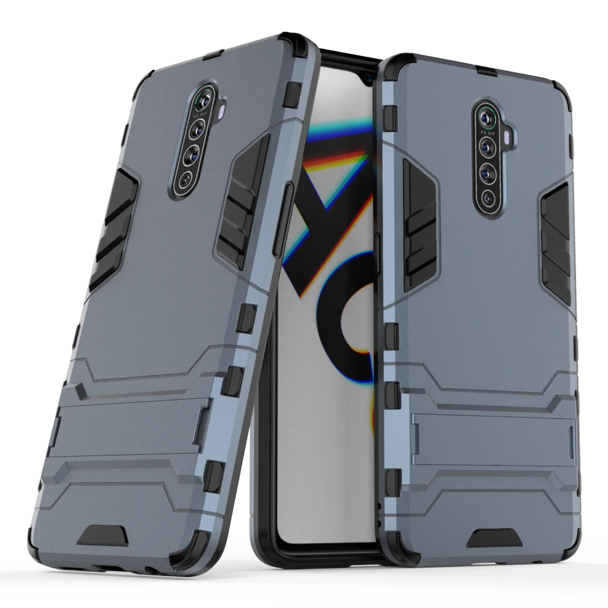 Чехол для OPPO Reno Ace противоударный жесткий силиконовый чехол с держателем