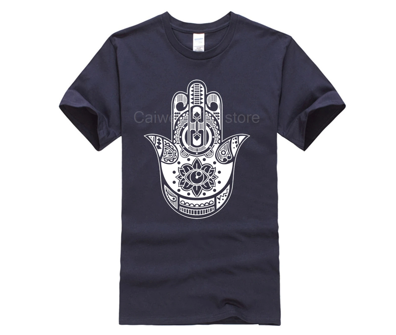Новая летняя мужская повседневная футболка с принтом Хамса Hand Boho Kitsch Khamsa Defend Evil Eye