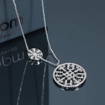 

2019 new arrival round crystal necklace brand original elegant delicate necklace women girl gift
