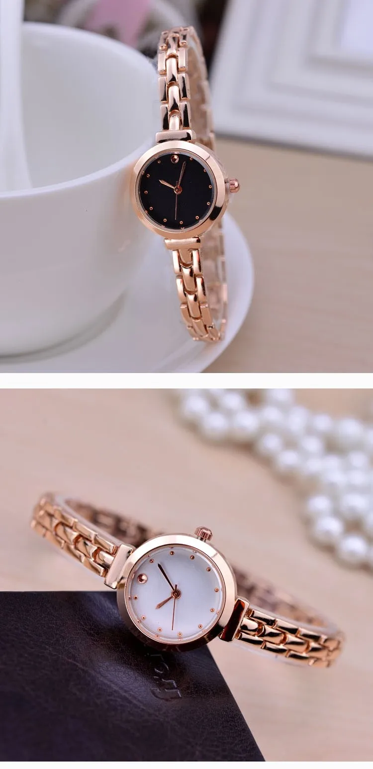 Новые модные часы из розового золота, женские роскошные Брендовые Часы с браслетом из нержавеющей стали, женские кварцевые часы под платье