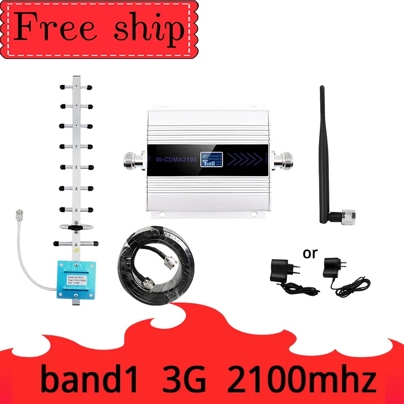 

WCDMA 3G 2100MHz Repeater Mobile Signal Booster HOT SALE band 1 LCD Amplifier Cell Phone Amplifier Ripetitore Signal Booster