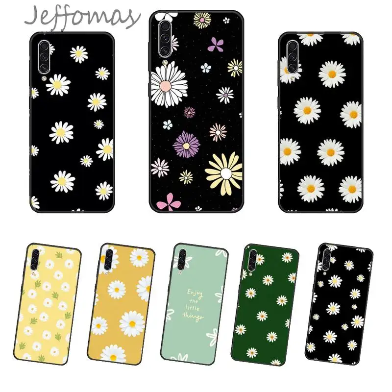 

Pretty Daisy flowers lovely Colorful Phone Case For Samsung galaxy S 7 8 9 10 20 edge A 6 10 20 30 50 51 70 note 10 plus