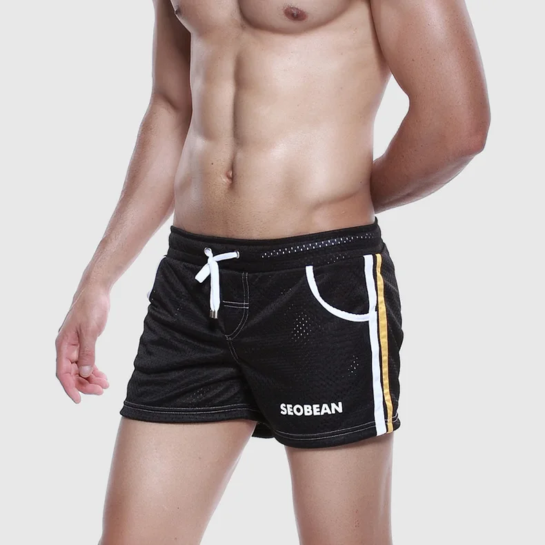 New Swimwear Men Breathable Swim Trunks Pants Swimwear Shorts Slim Wear Bikini Swimsuit Briefs Beach Shorts Trunks Smelting