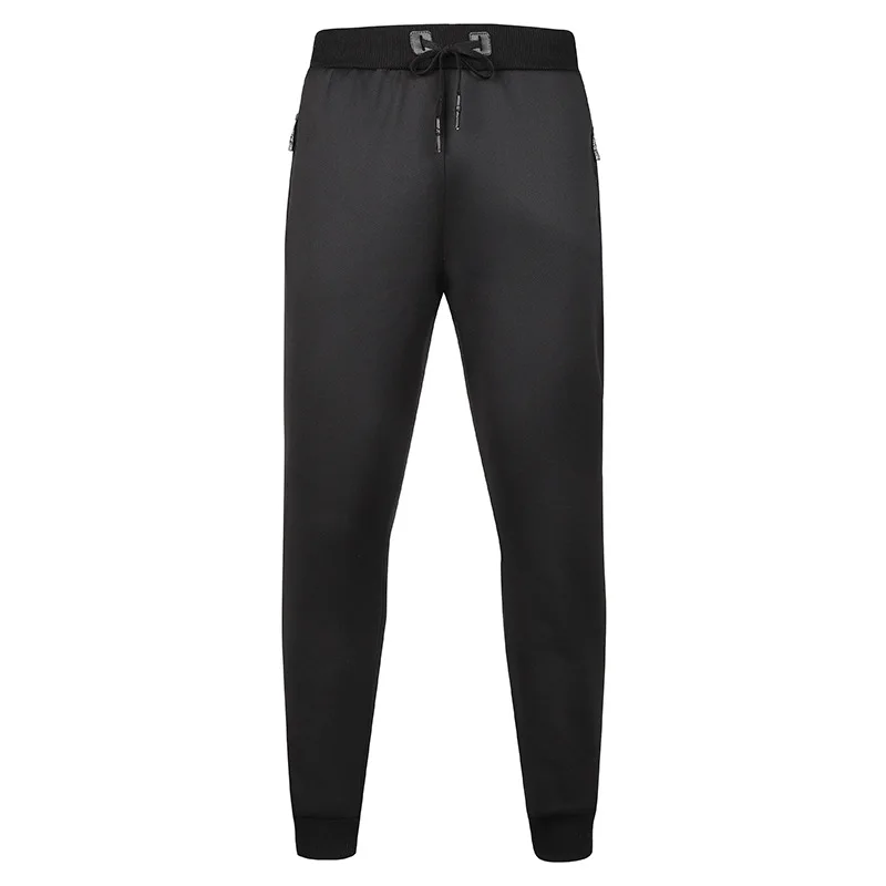 Мужские супер зимние теплые штаны, уличные флисовые штаны для бега, плотные спортивные штаны, плотные штаны на молнии, уличная одежда для мужчин L 6XL 7XL 8XL - Цвет: Черный