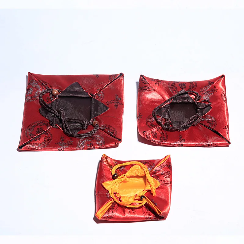 Yixing Глиняный Чайник парча дай от производителя в одной руке и поставка товаров оптом упаковочные сумки шелковые ткани broca