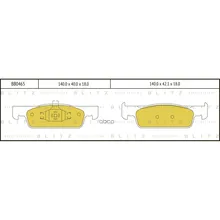 Колодки Тормозные Дисковые Blitz Bb0465 Blitz арт. BB0465