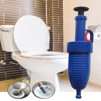 

Hot Air Power Drain Blaster gun High Pressure Powerful Manual sink Plunger Opener cleaner pump for Toilets showers for bathroom