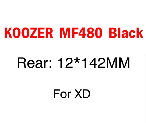 KOOZER MF480 ступица 6 подшипников 24 т трещотка 32 отверстия быстрый выпуск через ось горный велосипед Массажер для 8-11S XD100* 135 142*12 мм - Цвет: Black 12x142mm XD