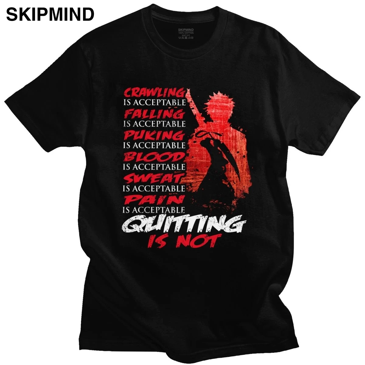 Unique Shinigami Ichigo Kurosaki Tshirt Men Short Sleeved Anime Manga Bleach Tee Tops Pure Cotton Fans Quote T Shirts Gift Idea | Мужская