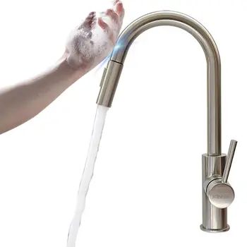 

Pull Out Sensor Black Kitchen Faucet Sensitive Touch Control Faucet Mixer For Kitchen Touch Sensor Kitchen Mixer Tap