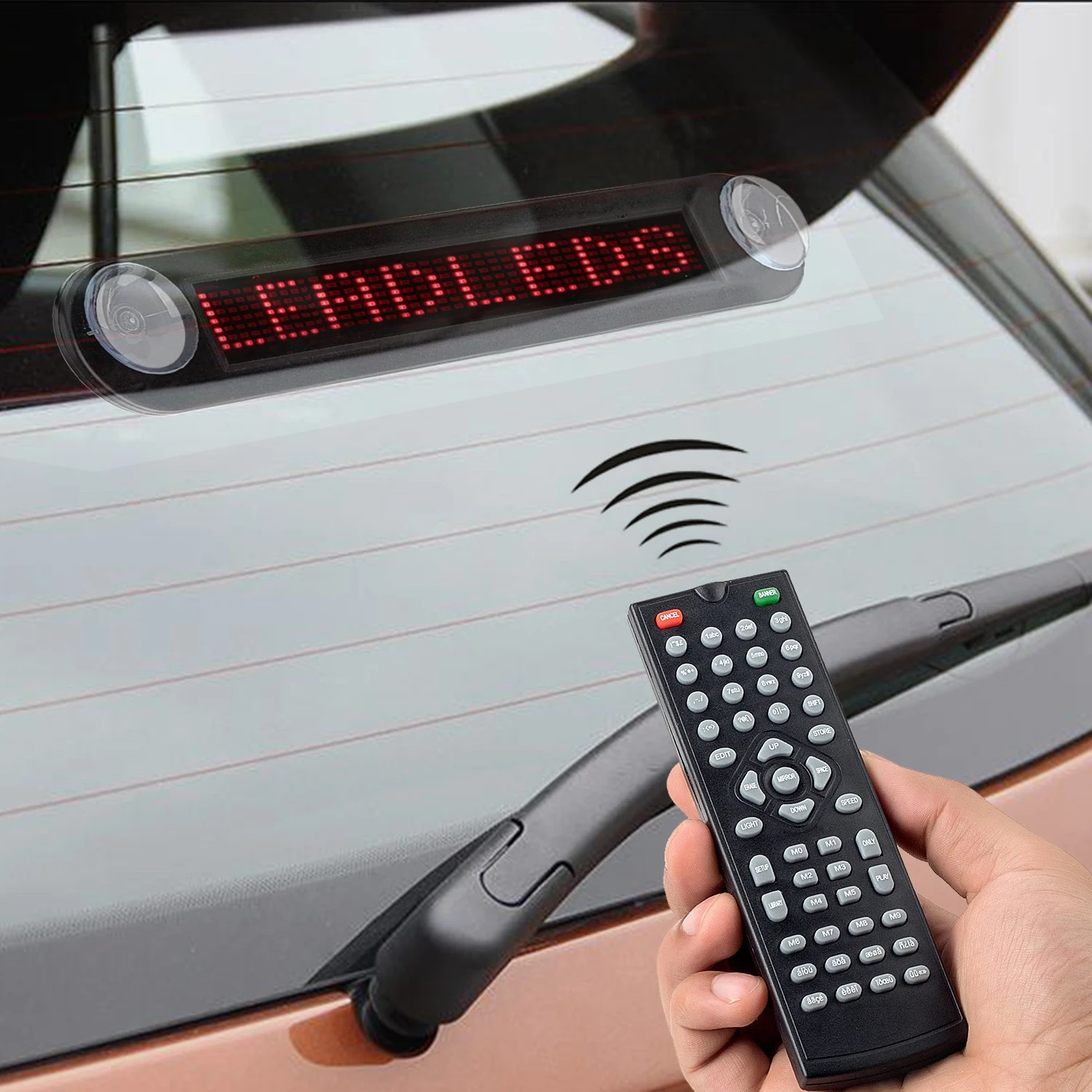 Leadleds 12v 자동차 Led 디스플레이 패널 원격 제어 프로그래밍 가능한 메시지 로그인 택시 버스 용 스크롤 디스플레이 보드 빨간색/파란색