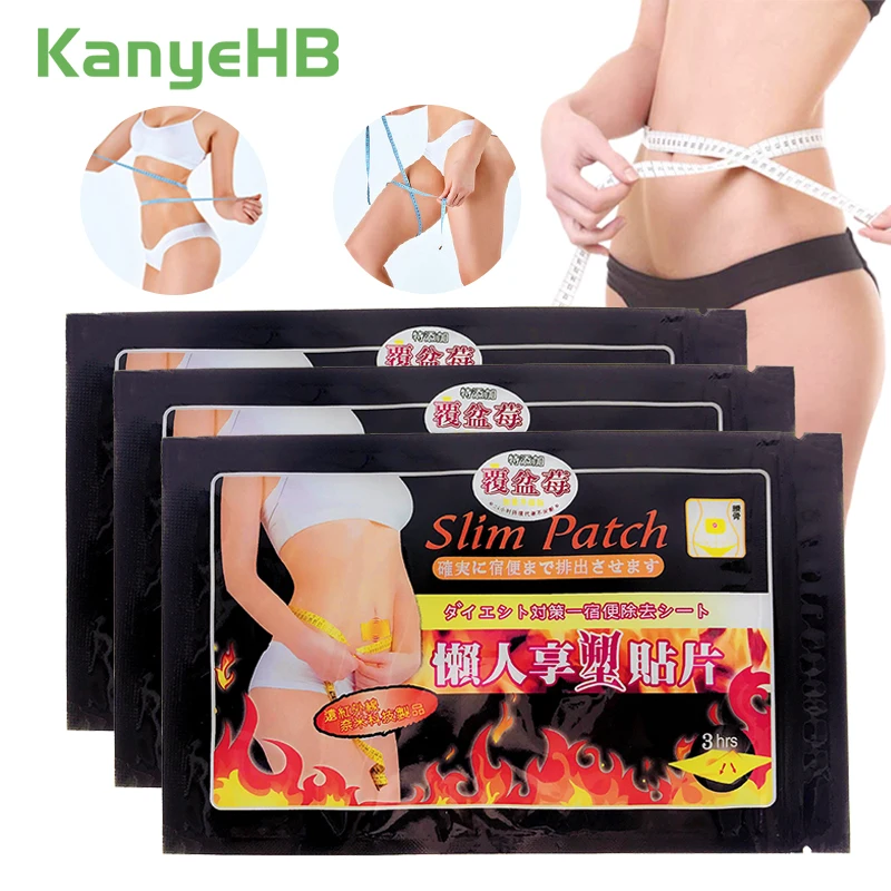 

30pcs/3bags Slimming Navel Stick Slim Patch Weight Loss Burning Fat Patch Fat Burning Chinese Herbal Medical Plaster A001