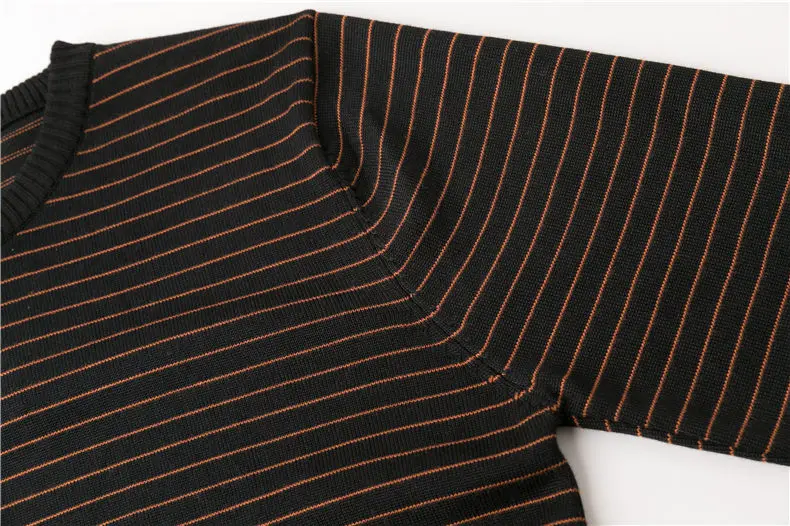 MuLS Brand Sweaters Men Pullovers Male 2019 Autumn New Round Neck Striped Sweater Jumpers Winter Spring O-Neck Cotton Knitwear 04
