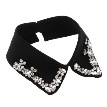 

Chiffon Faux Collar False Collars Necklaces Detachable Dickey Collar Fashion Fake Women Pearl Decorate Faux Detachable Collar