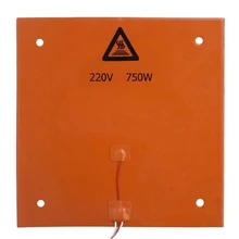 750W Coussin Chauffant En Silicone Souple Imperméable Pour Creality CR-10 3D Imprimante Pièces 310x310mm Lit de chauffage en Caoutchouc de Silicone