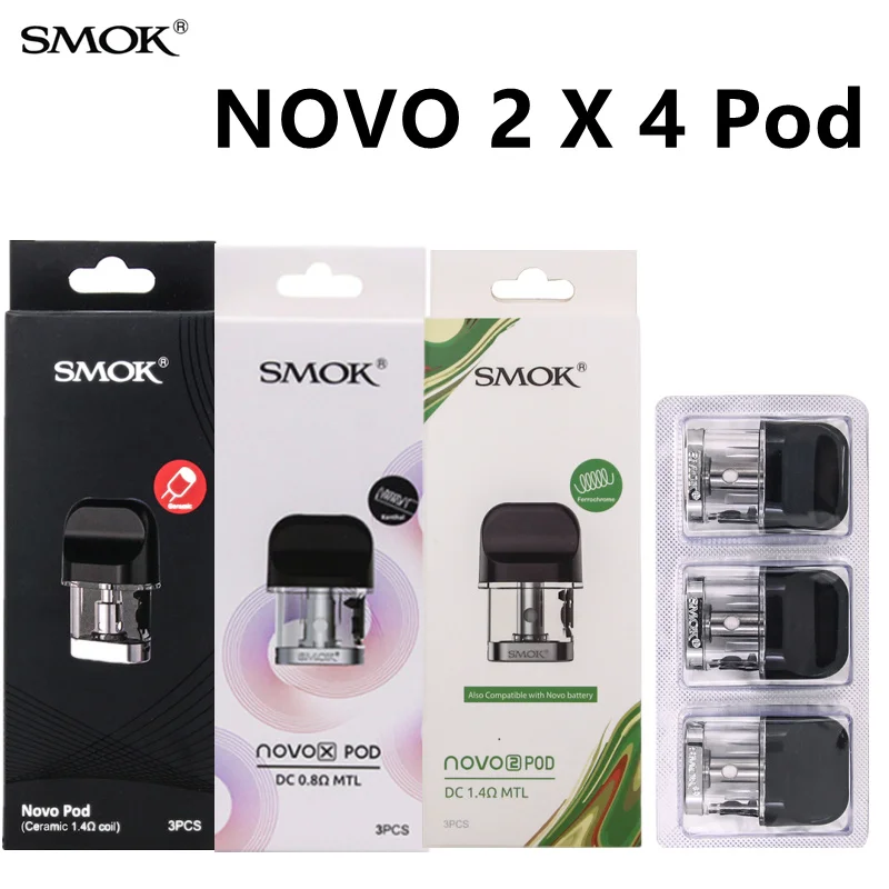 Оригинальный Vape Ново 2 х под картридж электронной сигареты с сеткой катушки