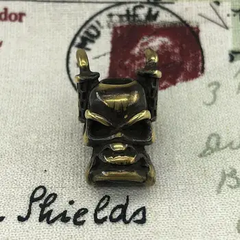 

1PC Truck Head Skull Brass Copper EDC Paracord Beads Knife Beads Umbrella Rope Cord Necklace Bracelet Lanyard Pendants