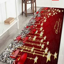 WUJIE 9 видов стилей, 24x71 дюймов, Рождественский коврик для пола, Противоскользящий коврик для гостиной, моющийся кухонный коврик, коврик для дома