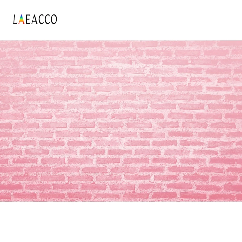 Фотофон Laeacco с розовой кирпичной стенкой для фотосъемки новорожденных и детей в