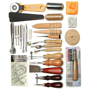 

DIY Punch Tools 37pcs Leather Crafts Engraving Stamping Saddle Groover